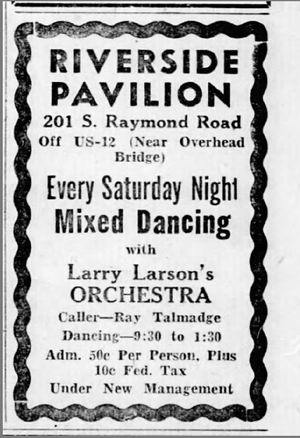 Riverside Pavilion - 1945 Ad